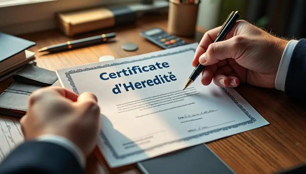 Certificat d'hérédité en banque : guide complet 2026